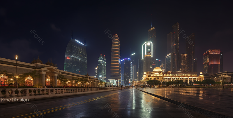 晚上灯光街道城市夜景车流背景摄影,高清,摄影图,摄影图片,图片大全,摄影图免费下载